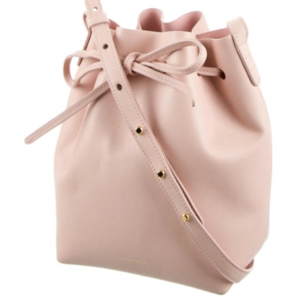 Authentic Mansur Gavriel Pink Leather Bucket Bag - Picture 3 of 5